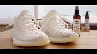 Yeezy Boost 350 V2 Cream White reinigen mit Adidas Originals  SneakerCleanercom [upl. by Fineberg]