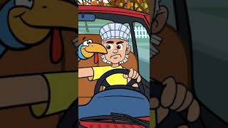 Shorts  Funny Thanksgiving Song Theres a Turkey in My Car by The Learning Station [upl. by Kacey940]