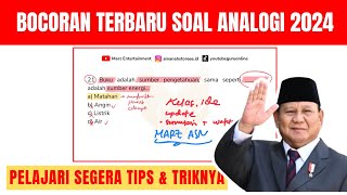 PART 9 PEMBAHASAN 3 SOAL ANALOGI KALIMAT TERBARU TIU CPNS 2024 tiucpns cpns2024 [upl. by Salguod]