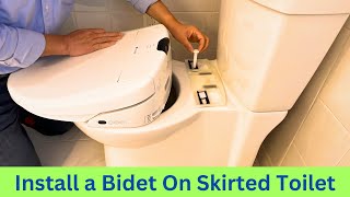 How to Install a Bidet on a Skirted Toilet Easy DIY Step by Step for Homeowners [upl. by Alba]