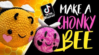 Make a TikTok Amigurumi Chonky Bumble Bee  Beginner friendly crochet pattern amp tutorial [upl. by Panaggio]