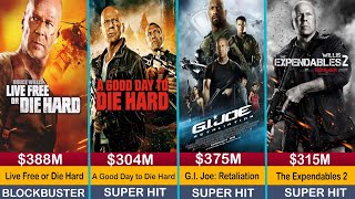 Bruce Willis All Hits and Flops Movies List  Bruce Willis All Movies Verdict [upl. by Willis]