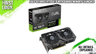 ASUS GeForce RTX 4070 EVO OC Edition 12 GB GDDR6 Graphics Card Launched  Explained All Details [upl. by Sregor75]