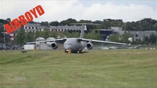 Antonov An178 Flight Demonstration  Farnborough Airshow [upl. by Sprage]