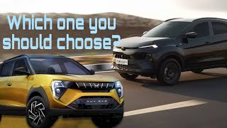 Comparison of Xuv3xo AX5 vs Nexon creative plus s  Telugu [upl. by Ehgit]