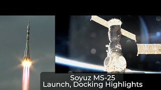 Expedition 7071Soyuz MS25 Launch Docking Highlights  March 25 2024 [upl. by Dera]