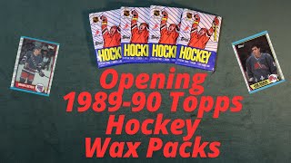 Opening 198990 Topps Hockey Wax Packs [upl. by Roland533]