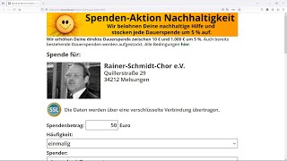 Teil 4 OnlineSpendenformular und CharitySMS  1000 € in 100 Tagen sammeln [upl. by Ayotal]