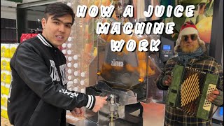 How a Juice Machine works in Europe [upl. by Kacey]