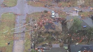 Tornado outbreak destroys homes and injures several people in Oklahoma [upl. by Leirud]