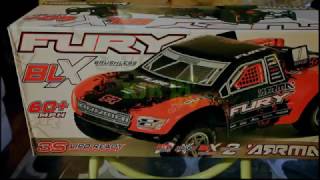 ARRMA FURY BLX UNBOXING [upl. by Blondie]