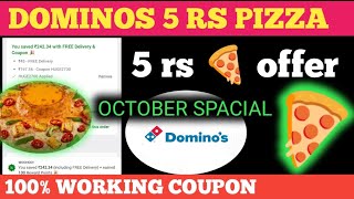 dominos 5 rs pizza  dominos coupon code today [upl. by Bellanca414]