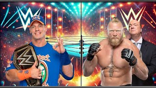 WWE 2K24  John Cena Destroys Brock Lesnar in an Unbelievable Showdown  CrashedGamer [upl. by Brownson]