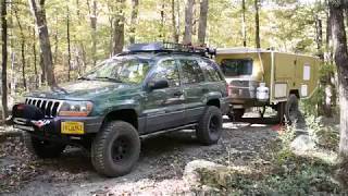 M101 homebuilt military off road camping trailer overview [upl. by Sellma]