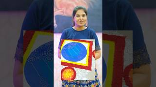 New Rangoli idea by Artist Shikha Sharma 😍 shorts artistshikhasharma rangoli diwali [upl. by Aihseyn]