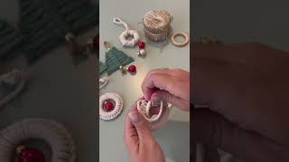 DIY Makramee Weihnachten Tutorial ✨ diymakramee diydeko tannenbaum weihnachten [upl. by Yendahc]