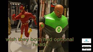 Green Lantern Justice League animated series and the Flash Superman animated series MdFarlane Toys [upl. by Magill970]