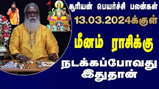 மீனம் ராசி சூரிய பெயர்ச்சிப் பலன் 1322024 முதல் 1332024 வரை Brammasri Annasamy Prediction [upl. by Soirtimid723]