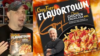 Guy Fieris Flavortown  Cheesy Chicken Enchiladas Review [upl. by Schreibe352]