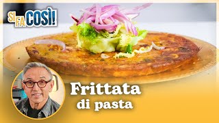 Frittata di pasta  Si fa così  Chef BRUNO BARBIERI [upl. by Mckeon868]