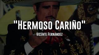 Hermoso CariñoVicente Fernández Letra [upl. by Enileqcaj]