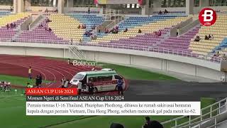 Momen Ngeri di Semifinal ASEAN Cup U16 2024 [upl. by Joseito]