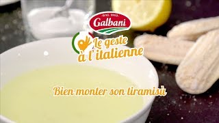 Montage du Tiramisù  Le geste à litalienne Galbani [upl. by Moreen580]