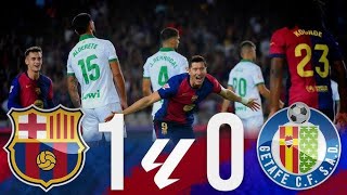 FC Barcelona 2  0 Getafe CF  Highlights La Liga EA Sports [upl. by Dominik35]