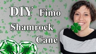 FIMO Kleeblatt Cane Polymer Shamrock  Tutorial HDDE ENSub [upl. by Nitsugua]