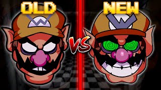 FNF Marios Madness V2  Apparition Old vs New wario head song v1 vs v2 comparison [upl. by Gaylene]