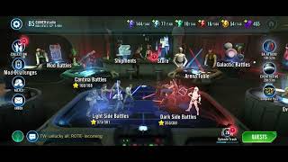 400 crystal from fleet Arena every day where is Anhald  SWGOH [upl. by Naloc]