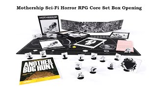 Mothership  SciFi Horror RPG Core Set Box Opening [upl. by Ysus]