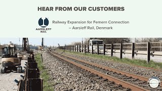 Railway Expansion for Femern Connection– Aarsleff Rail [upl. by Gwenora885]