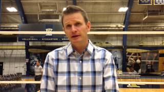 Pitt Volleyball  Post Game with Dan Fisher [upl. by Erdah]