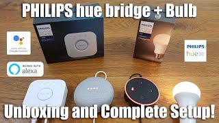 Philips HUE Unboxing and Complete Setup for Beginners [upl. by Dewayne]