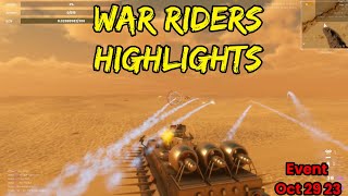 War Riders Highlights  10 29 23 [upl. by Esinrahc]