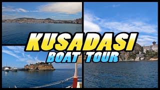 Kuşadası Boat Tour  Kusadasi  Turkey 4k [upl. by Aikmat]