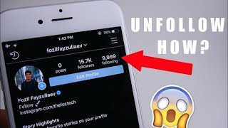 How To UNFOLLOW Everyone on Instagram at ONCE 2024 [upl. by Peirce309]