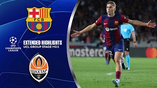 Barcelona vs Shakhtar Donetsk Extended Highlights  UCL Group Stage MD 3  CBS Sports Golazo [upl. by Cardinal]