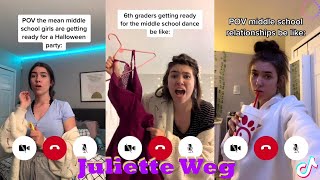 The Middle School Girl Pov Videos  Juliette Weg TikTok 2023 [upl. by Hauser]