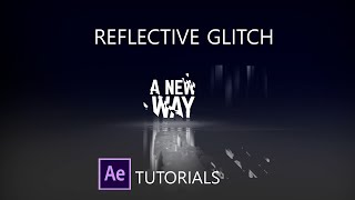 Reflective Glitch Tutorials with After effects 3danimation animation aftereffectstutorial [upl. by Airt]