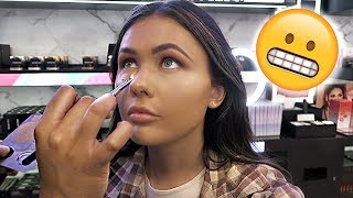 GETTING MY MAKEUP DONE AT A MORPHE MAKEUP COUNTER  ItsSabrina [upl. by Sylvan]