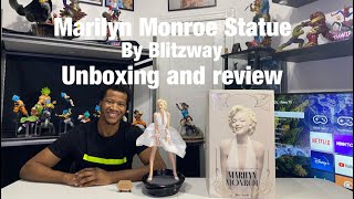 Marilyn Monroe Blitzway 14 Scale Statue Unboxing and review [upl. by Corabelle651]