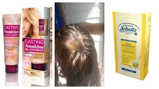 schiarire i capelli castani con metodi naturali o sunkiss o schultz [upl. by Serafina]