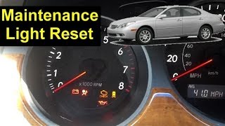 Lexus Maintenance Light Reset Proceedures  Auto Repair Series [upl. by Aruam]