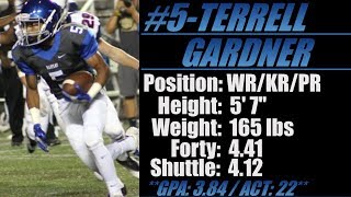 2018Street Light Recruiting WRKRPRTerrell Gardner 5 7”165 Forty 441 Ramsay High School [upl. by Sima758]