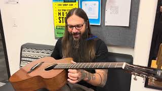 Tony Polecastro Review of Thompson Single 0 14 fret All Sinker Mahogany [upl. by Eeniffar]