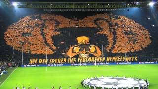 Auf den Spuren des verlorenen Henkelpotts  Borussia Dortmund vs Malaga 32  090413  BVB Choreo [upl. by Rabkin]