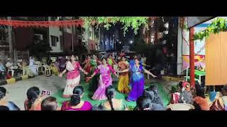 maha Kanaka Durga song by kolatam ladies sathyam heights [upl. by Sandell]