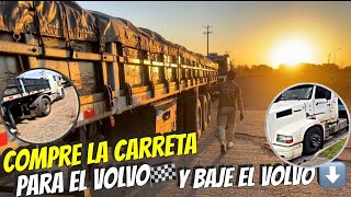 LLEGO LA CARRETA PARA EL VOLVO LA ESTRENAMOS CON CARGA PARA 🇦🇷Y LE DIMOS AMOR AL VOLVO 😍🏁⬇️ [upl. by Mikey981]